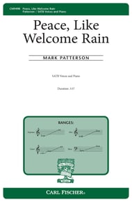 Peace Like Welcome Rain SATB choral sheet music cover Thumbnail